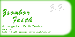 zsombor feith business card